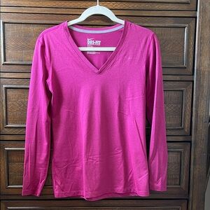 Nike Women's Fuchsia Long Sleeve Tee